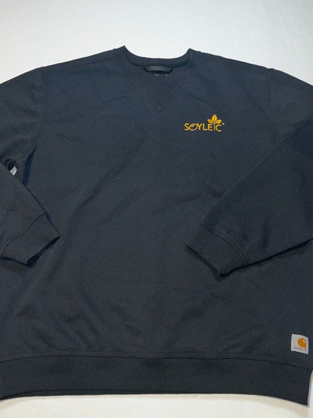 Carhartt Black Soylec Logo Loose Fit Crewneck Sweatshirt XL men's